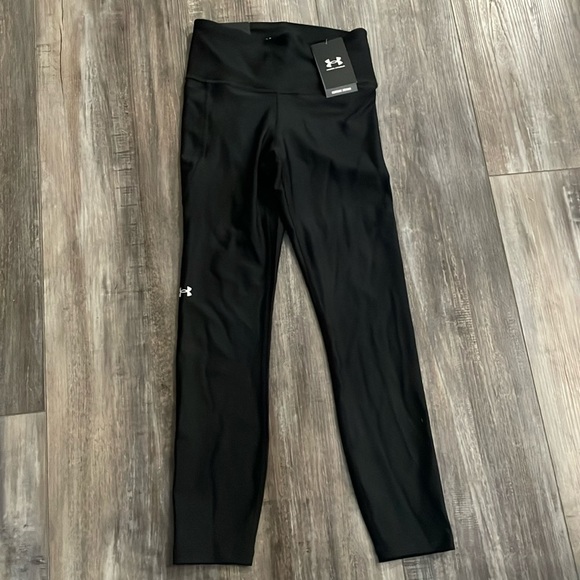 Under Armour HeatGear Black Compression Leggings Small NEW - Picture 1 of 8